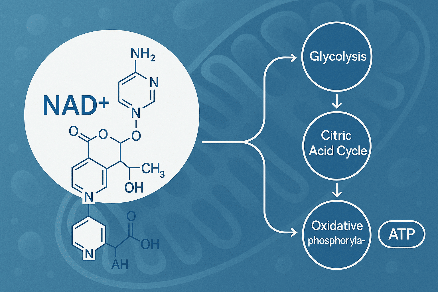 Diagram showing NAD-consuming enzymes in research context